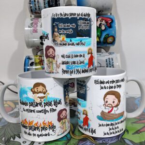 Arte Caneca Personalizada Os Planos de Deus - Gratuita