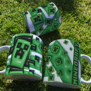 Arte Caneca Personalizada 3D Minecraft