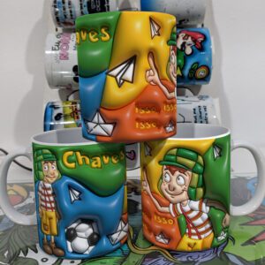 Arte Caneca Personalizada 3D Chaves