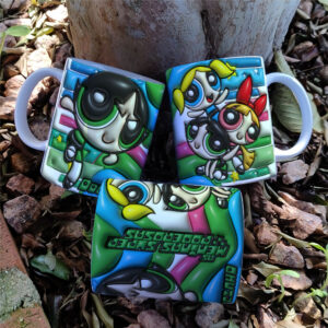 Pacote de artes Caneca Personalizada 3D Super Poderosas