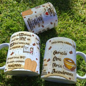 Arte Caneca Personalizada Café