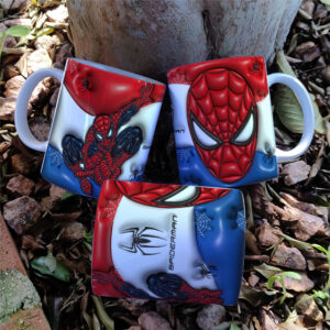 Arte Caneca Personalizada 3D Homem-Aranha
