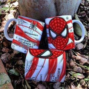 Arte Caneca Personalizada 3D Homem-Aranha