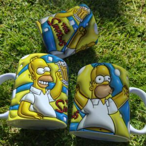 Pacote de Artes Caneca Personalizada 3D Simpsons