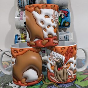 Arte Caneca Personalizada 3D Capitão Caverna - Gratuita