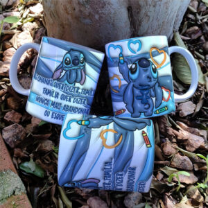 Arte Caneca Personalizada Stich 3D