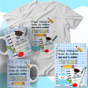Pacote de Artes Caneca Personalizada Kit Dia Dos Professores 2.0