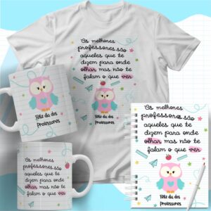 Pacote de Artes Caneca Personalizada Kit Dia Dos Professores 2.0