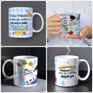 Pacote de Artes Caneca Personalizada Dia Dos Professores 2.0