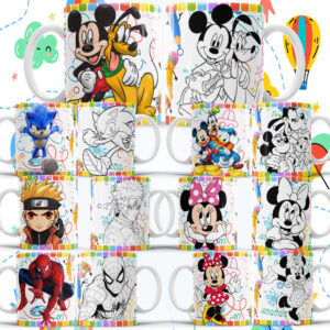 Pacote de Artes de Caneca Colorir 2.0