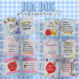 Pacote de Artes Caneca Personalizada Dia Dos Professores 2.0