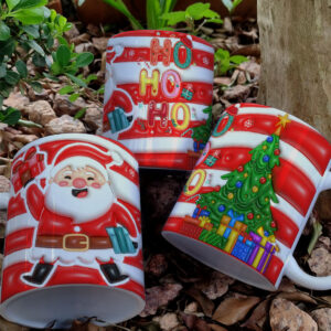 Pacote de Arte Caneca Natal 3D