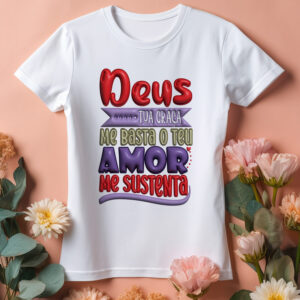 Camiseta Frases Cristãs 3D