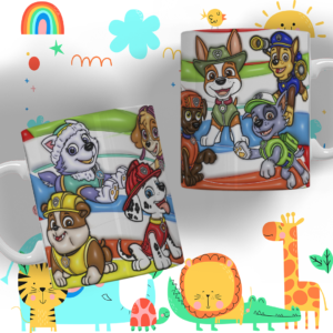Kit Patrulha Canina 3D