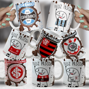 Pacote de Artes Canecas Personalizadas Flork Páscoa Torcedor