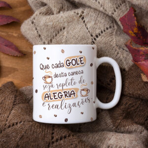 Pacote de Artes Canecas Aniversário com Café