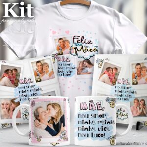 Kit de Artes Canecas Dia das Mães 4.0