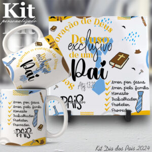 Kit Dia dos Pais 3.0 (Caneca+Azulejo)