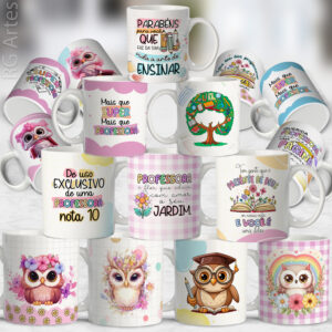 Pacote de Artes Caneca Dia dos Professores 2024