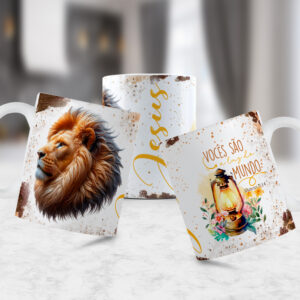 Pacote de Artes Jesus Leão de Judá 2.0 (Caneca)
