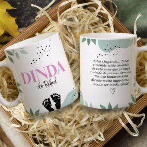 Pacote de Artes Caneca Personalizada Convite Dindos 2.0