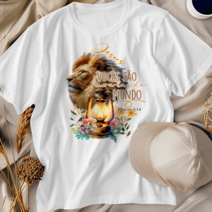 Artes de Camiseta Jesus Leão de Judá 2.0