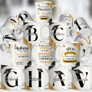 Pacote de Artes Formatura Caneca