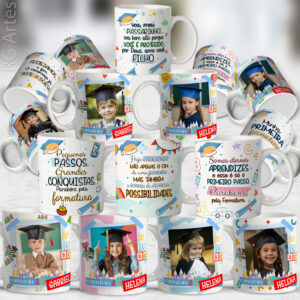 Pacote de Artes Caneca Formatura ABC