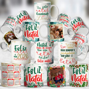 Pacote de Arte Caneca Natal