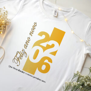 Camiseta e Body Ano Novo 2026