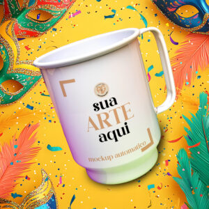 Mockup Automátizado para Caneca de Alumínio