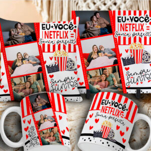 Kit Dia dos Namorados 2025 Caneca+Azulejo