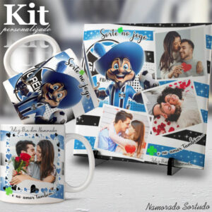 Kit Namorado Sortudo 2.0 Caneca+Azulejo