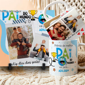 Kit Dia dos Pais 2025 (Caneca+Azulejo)