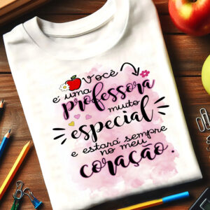 Artes Camiseta Dia dos Professores 2025