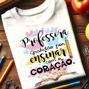 Artes Camiseta Dia dos Professores 2025