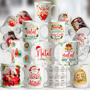 Pacote de Arte Caneca Natal 2026