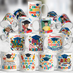 Pacote de Arte Caneca Formatura ABC 2.0