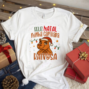 Pacote de Arte Camiseta Capivara Natalina