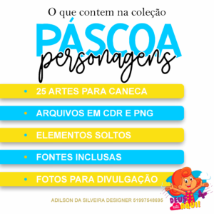 Pacote Páscoa Personagens